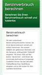 Mobile Screenshot of benzinverbrauch-berechnen.com