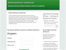 Tablet Screenshot of benzinverbrauch-berechnen.com